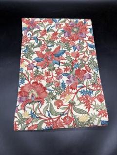 高級　正絹　洒落帯　名古屋帯　アンティーク　紅型　花柄　草花文　161 高級 正絹 洒落帯 名古屋帯 アンティーク 紅型 花柄 草花文 161