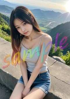 26060103【1点物】 A4ポスター AI美女 写真 リアル グラビア 彼女