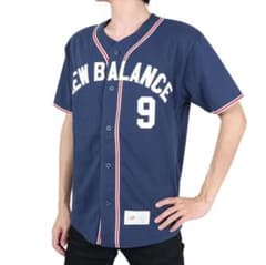 New Balance ベースボールシャツ ネイビー 9番のサムネイル