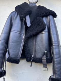 美品☆Acne Stndios ムートンライダーズジャケット(ブラック34) - メルカリ
