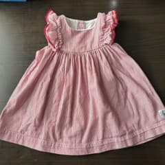 PETIT BATEAU フリル付きワンピース 6m/67cmのサムネイル