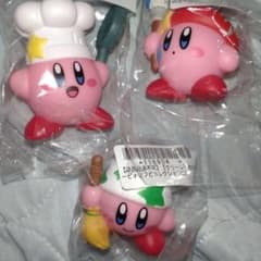 【3種セット】星のカービィ　ソフビコレクション　アーティスト　コック　クリーン