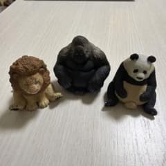 動物 フィギュア 3体セット ライオン ゴリラ パンダのサムネイル