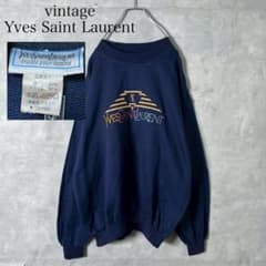 90s Yves Saint Lauren 刺繍スウェット イタリア製PM129 - メルカリ