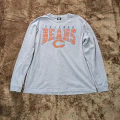 NFL シカゴ・ベアーズ 長袖Tシャツ グレー L フロントプリント アメカジのサムネイル