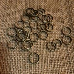 二重リング 真鍮色 キーホルダーにものサムネイル