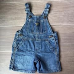 OshKosh B'gosh デニムオーバーオール ショートパンツのサムネイル