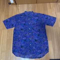 古着　NEWCOMER'S 半袖　シアーシャツ 紫のサムネイル