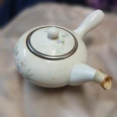急須 陶器製 花柄 横手急須 茶器のサムネイル