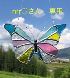 蝶々　サンキャッチャー　c ステンドグラスのサムネイル