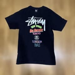 STUSSY ワールドツアー Tシャツ ブラック Mのサムネイル