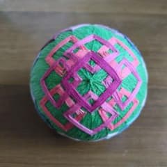手毬 伝統工芸品 幾何学模様 - 3