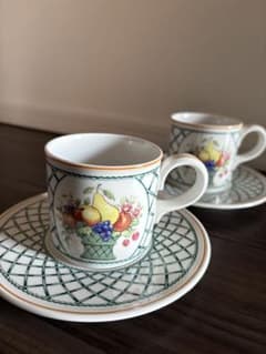 Villeroy & Boch バスケットシリーズ カップ・ソーサー2セット - メルカリ
