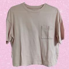 UNIQLO ポケット付き 半袖Tシャツ ピンクのサムネイル
