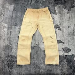 32×32 Carhartt ダブルニー ブラウン 神サイズ 良フェード Y2K - メルカリ