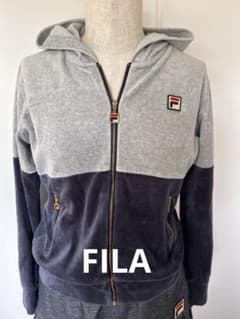 FILA テニスウェア　ベロア　パーカー　Mのサムネイル