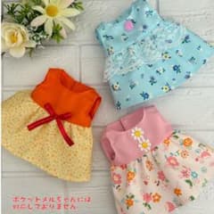 M102 メルちゃん ソランちゃん 服 ハンドメイド ワンピース3点セット