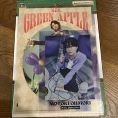 1번 복권 Mrs. GREEN APPLE 오모리 모토키 클리어 파일&스티커