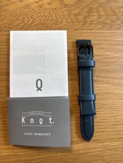 【新品未使用】Knot 栃木レザー 時計 ベルト　ネイビーのサムネイル