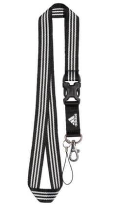 adidas ストライプ ネックストラップ