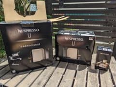 【値下げ】ネスプレッソU エアロチーノ3 バンドルセット[C50CW-A3B]のサムネイル