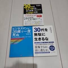 30代を無駄に生きるな他　3冊まとめのサムネイル