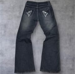 00s archive fade flare denim pants Y2K - メルカリ