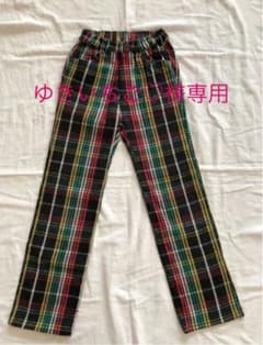 ゆきいちご♡様専用　　エフオーキッズ　チェックパンツのサムネイル