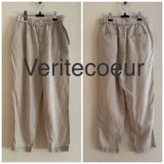 Veritecoeur ヴェリテクール st-043 リネンテーパードパンツ - メルカリ