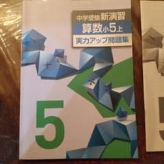 中学受験新演習 算数小５上 実力アップ問題集のサムネイル