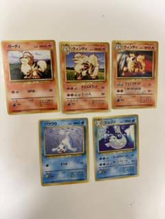 ポケモンカード 旧裏 5枚セット ウインディ2種 ジュゴン 進化系 初期
