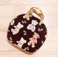 エミリーテンプルキュート ぬいぐるみプリントバッグ チャコール 新品 