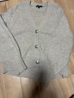 UNIQLO ユニクロ　ベージュ　スフレヤーン長袖カーディガン　M