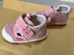 MIKIHOUSE ミキハウス　ベビーサンダル　13.5cm ウサギ　ピンクのサムネイル