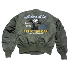 美品 AVIREX × FELIX THE CAT 限定コラボ MA-1 M 美品 AVIREX × FELIX THE CAT 限定コラボ MA-1 M - メルカリ