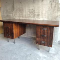 オランダ製 ローズウッド ヴィンテージデスク ミッドセンチュリー 両袖机 オランダ製 ローズウッド ヴィンテージデスク ミッドセンチュリー 両袖