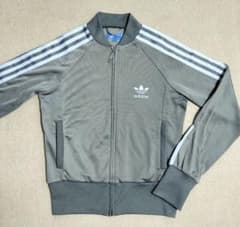 adidas ジャージ グレー Sサイズ　裏起毛のサムネイル