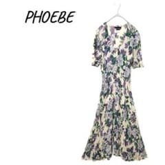 Phoebe Floral Long Dress, Wrinkled Finish, Stretch Fabric, Vintage
