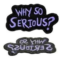 조커 WHY SO SERIOUS? 다크 나이트 다리미 패치 A