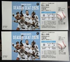 6/20 東京ドーム 通路側2席のサムネイル