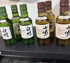 ミニボトル】サントリー 山崎 白州 180mlミニボトル 6本セット - メルカリ
