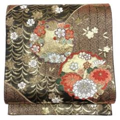 FN11957a 着物 正絹 袋帯 六通柄 V657 ○高級 正絹 唐織 六通 袋帯 - メルカリ