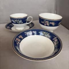 WEDGWOOD BLUESIAM 블루 시암 컵 & 접시 & 공 & 깊은 접시