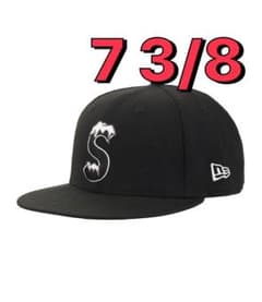 Supreme S logo new era 73/8 黒のサムネイル