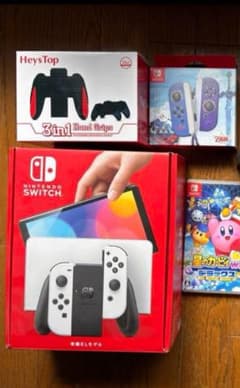 Switch 本体　有機EL モデル　ホワイト　付属品　多数　セットのサムネイル