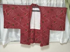羽織 赤色 総絞り 和装のサムネイル