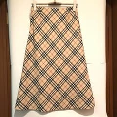 【美品】BURBERRY スカート バーバリー チェック ブランド ウール 毛のサムネイル