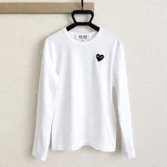 PLAY COMME des GARÇONS 長袖 Tシャツ ホワイト XS - メルカリ