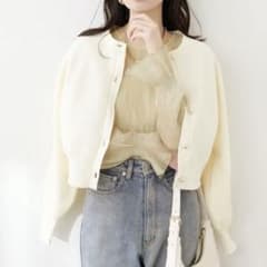 ナチュラルクチュール キャンディスリーブプリーツブラウス