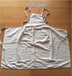 ホームスパン エプロン　homspunのサムネイル